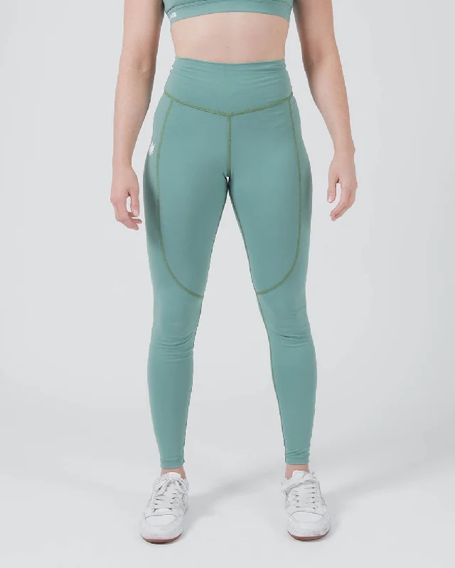 Women's Workout Garments Refined Simplicity Kore Women's Grappling Spats - Green