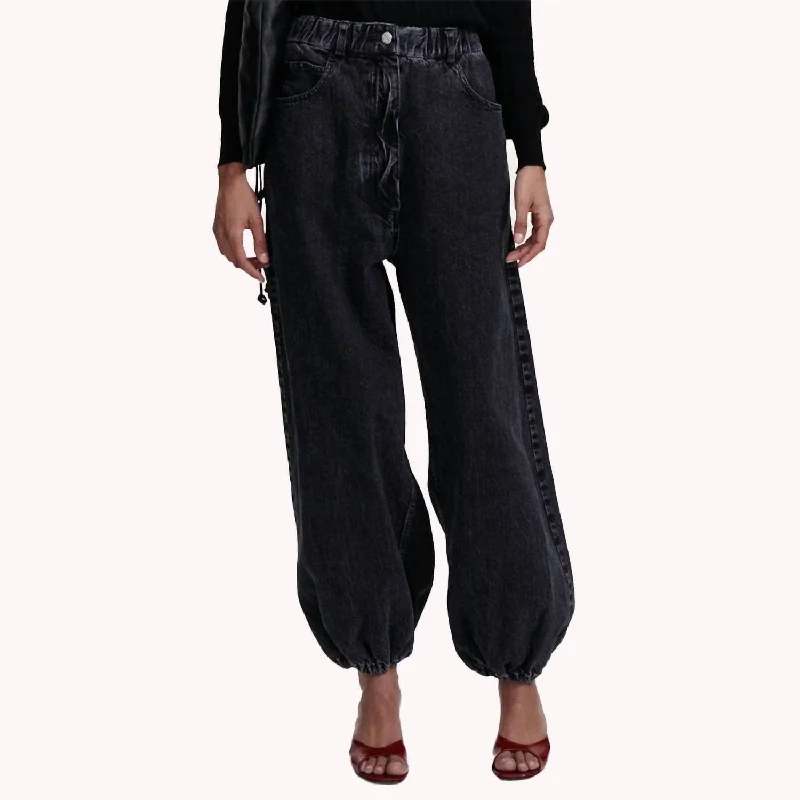 Women's Luxury Apparel Comfortable Chic Tuta Pants In Black