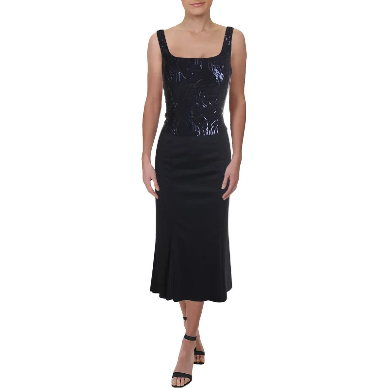 Fashionable Women's Clothes Timeless Elegant Alex Evenings Womens Sequined Sleeveless Cocktail Dress