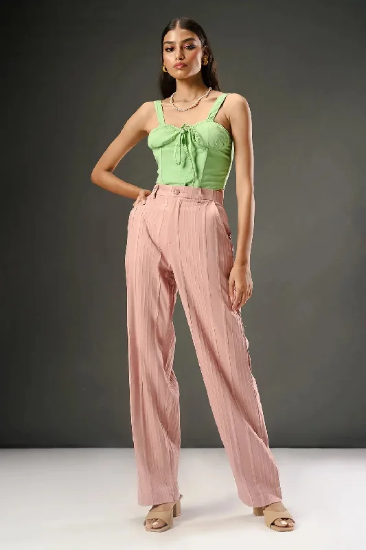 Women's Active Garments For Workouts Anniversary Sale Blush Petal Women's Textured Korean Pants