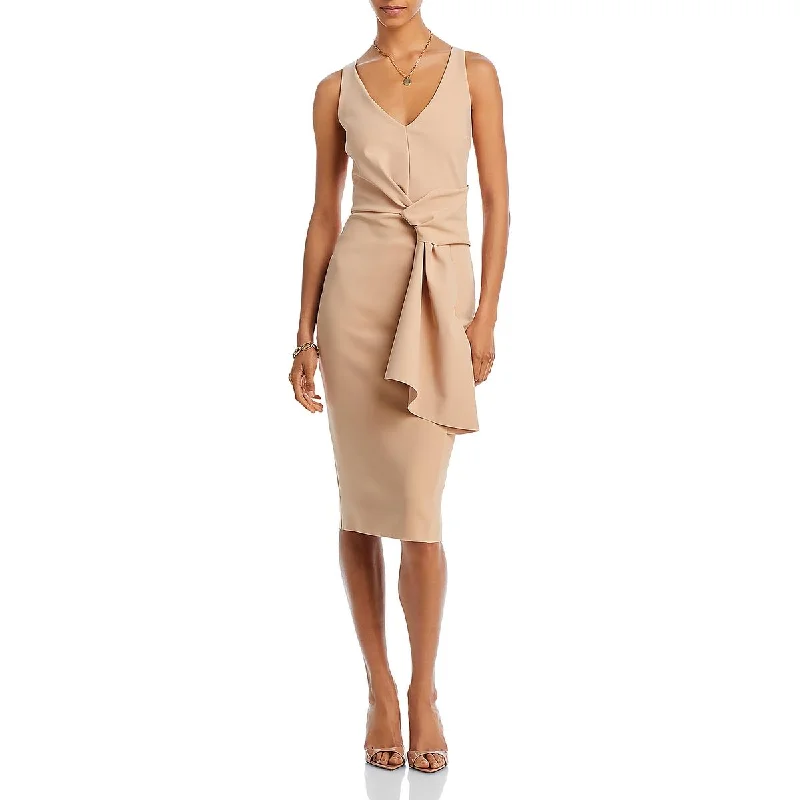 Women's Clothes For The Office Bold Silhouette Chiara Boni Womens Yoko Twist Front Sleeveless Cocktail And Party Dress