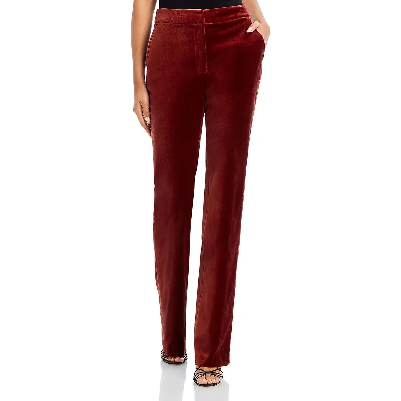 Women's Wardrobe Apparel Chic And Edgy Womens Velvet Flared Leg Flared Pants