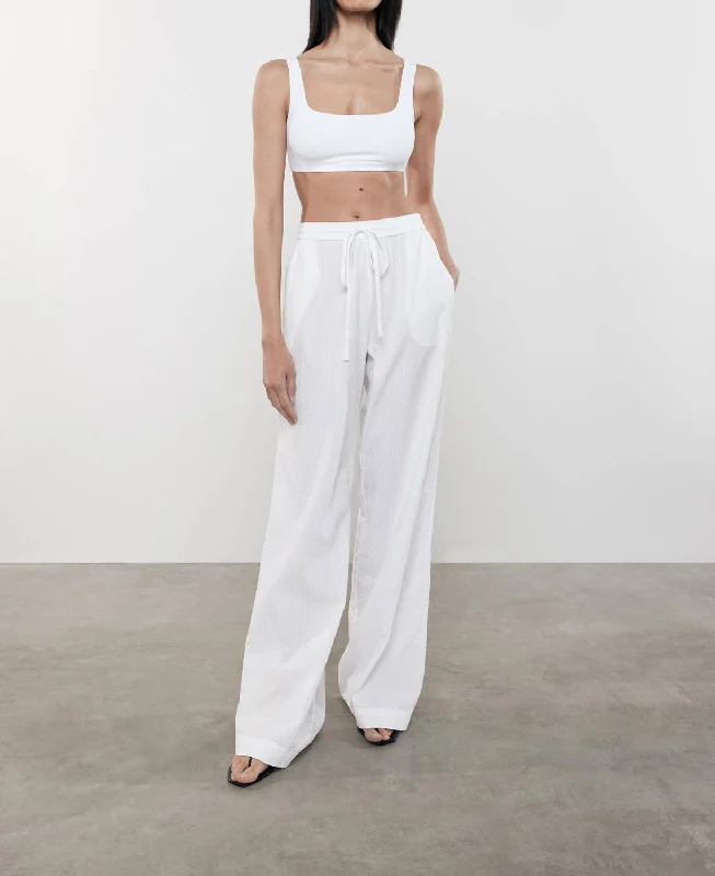 Women's Apparel Sale Event, Prices Rock Seersucker Resort Pant In White