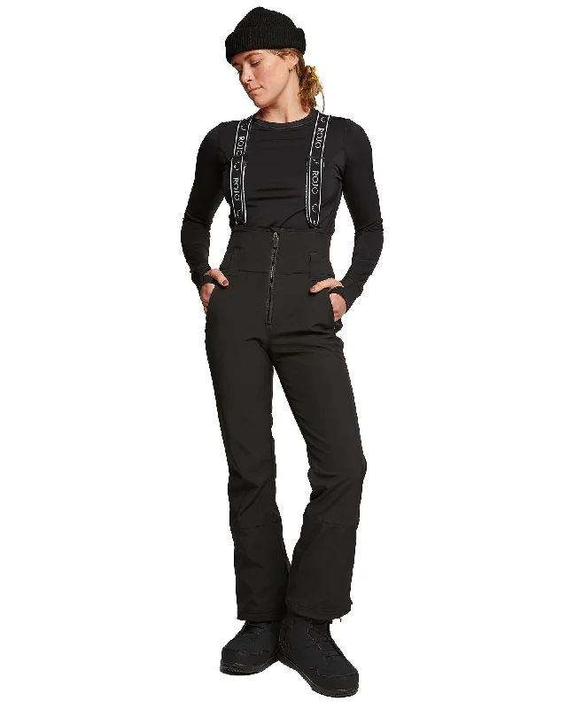 Women's Work Outfit Everyday Basics SOFTSHELL HIGH RISE PANT - TRUE BLACK