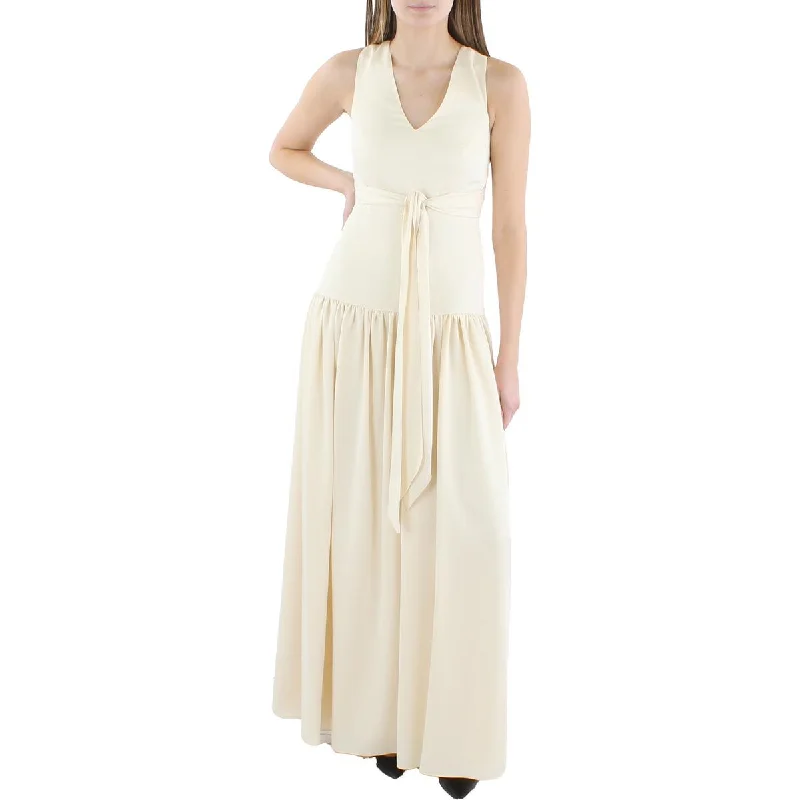 Women's Clothing Refined Simplicity BCBGMAXAZRIA Womens Ruched Sleeveless Evening Dress