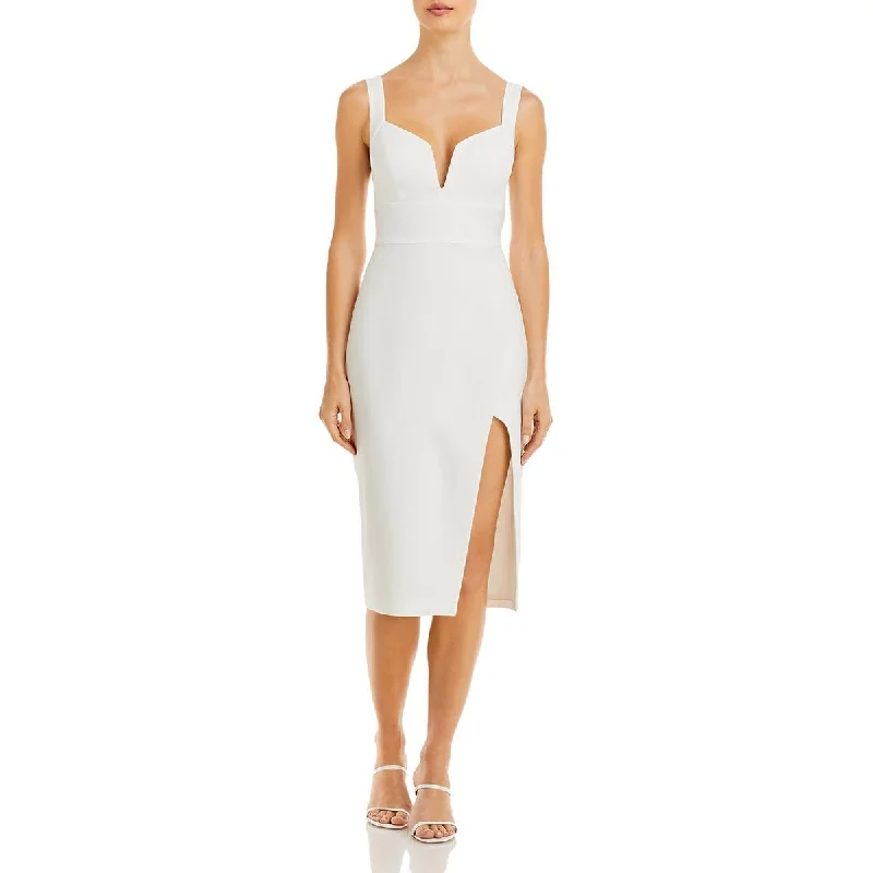 Stylish Women's Clothing Charming Silhouette BCBGMAXAZRIA Womens Woven Sleeveless Sheath Dress