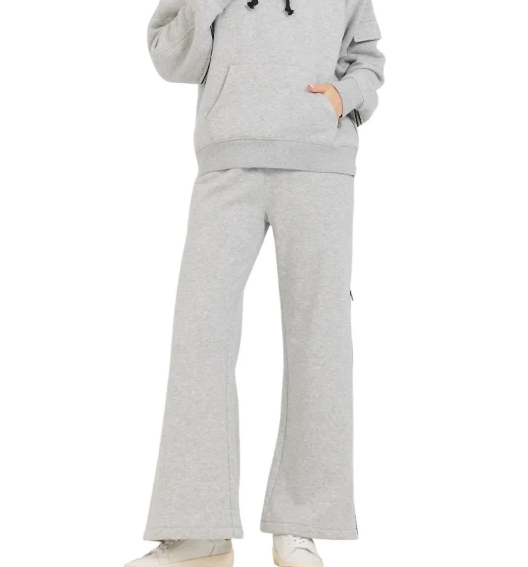 Affordable Luxury Women's Garments Special Offers, Don'T Miss Heavy Fleece Flare Pant In Grey