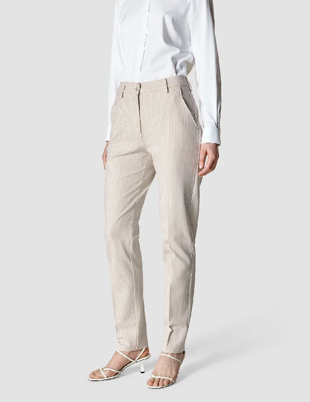 Women's Clothes And Garments Limited Quantities Essential Pants Tapered Cream Latte