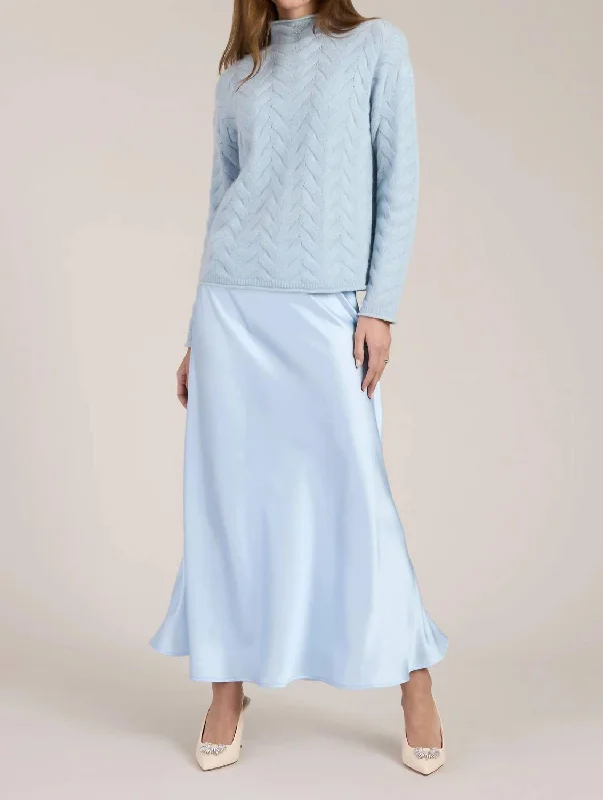 Casual Chic Clothing For Women Limited-Time Offer Edie Charmeuse Skirt In Lt Blue