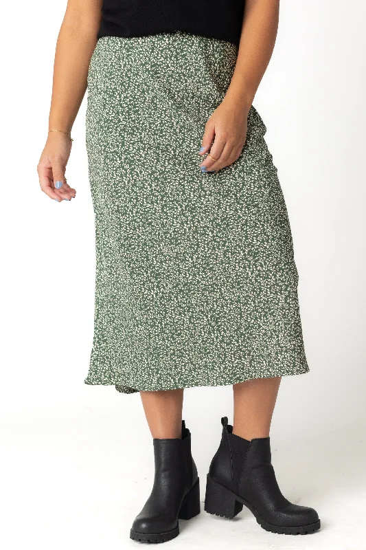 Stylish Outerwear Clothing For Women Pastel Styles The June Skirt - Fall - Forest Green